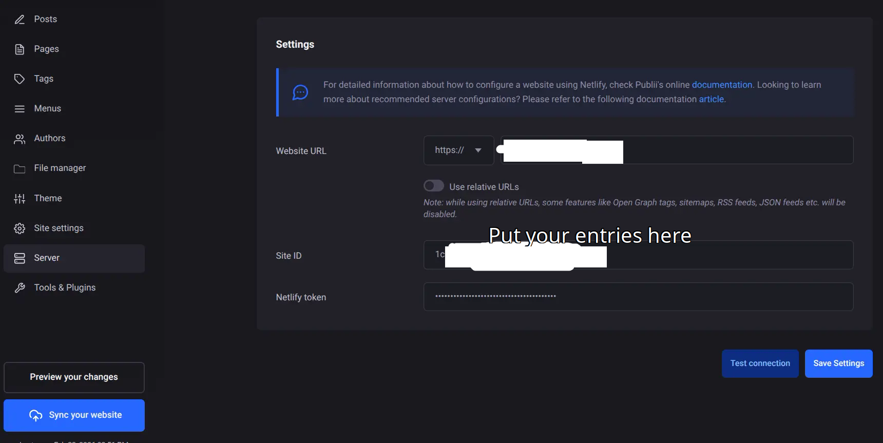deploying publii website on netlify