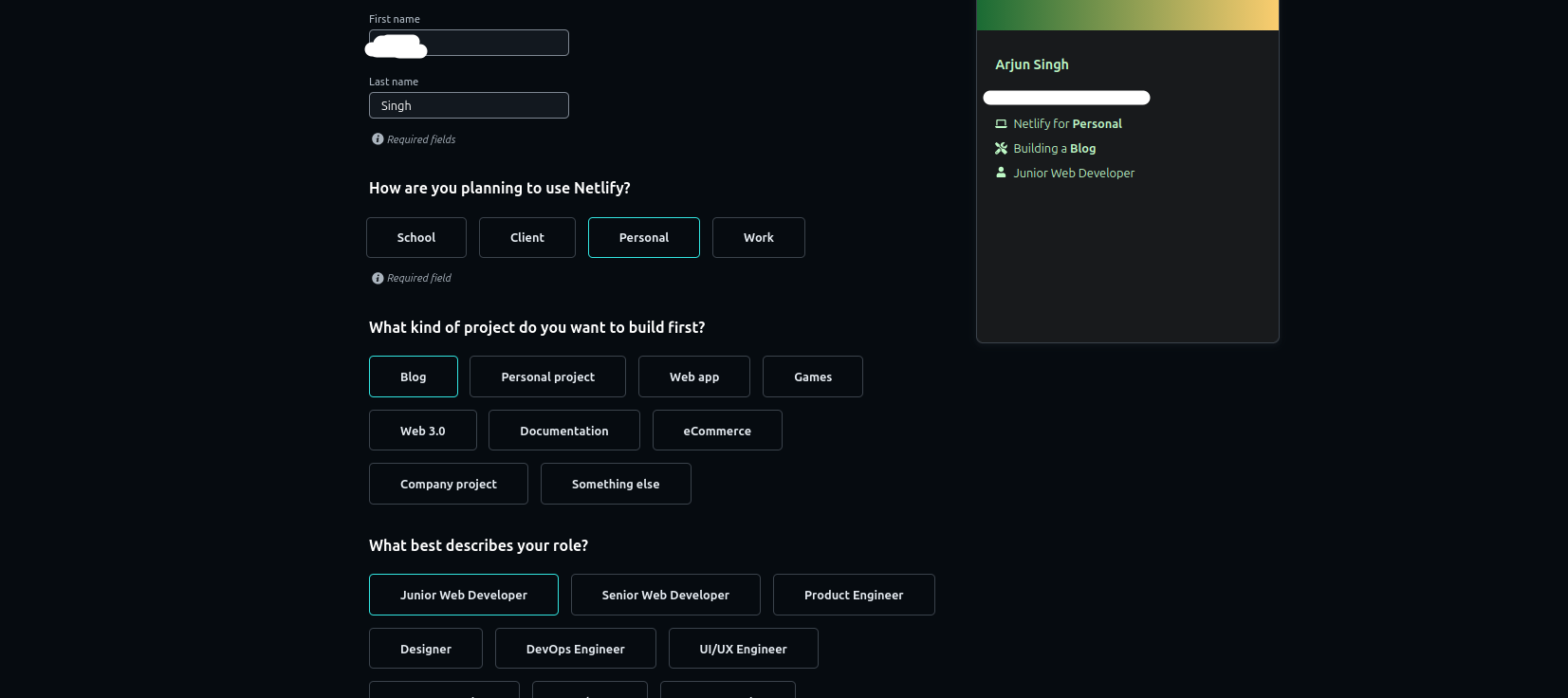 creating netlify account for publii website hosting