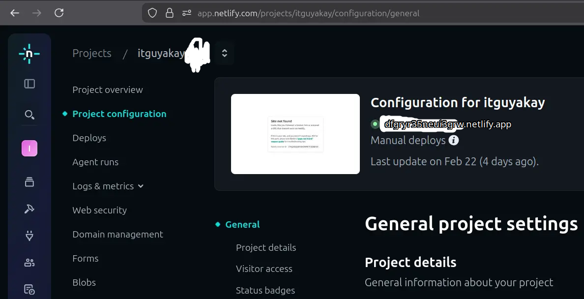 setting up website in netlify for publii CMS